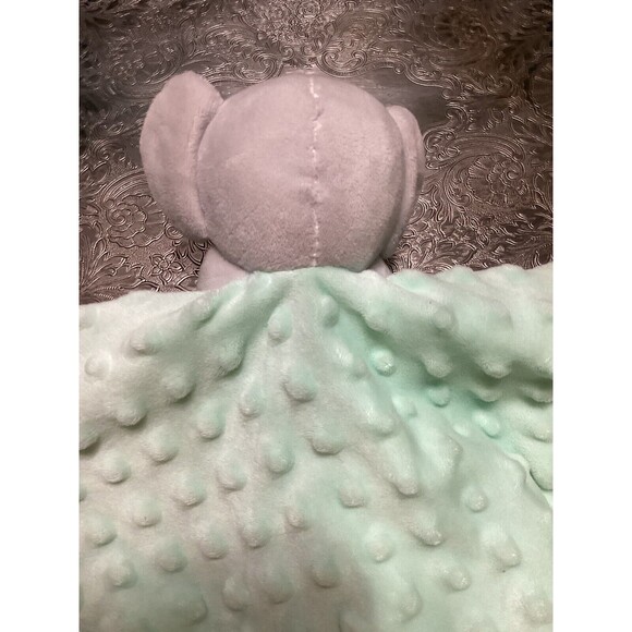 Carter's Lovey Elephant Security Blanket Sweet Little One Mint Green Satin Trim - Picture 8 of 9